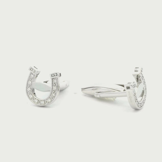 Kelly Herd Horseshoe Cuff Links