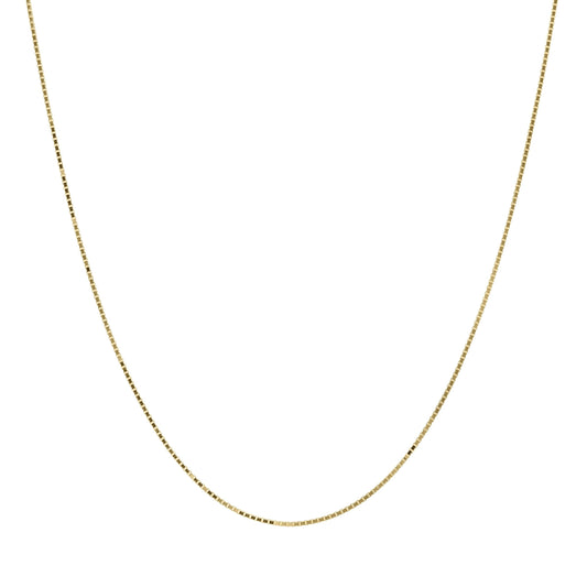 Kelly Herd 1.0mm Box Chain - 14K Gold