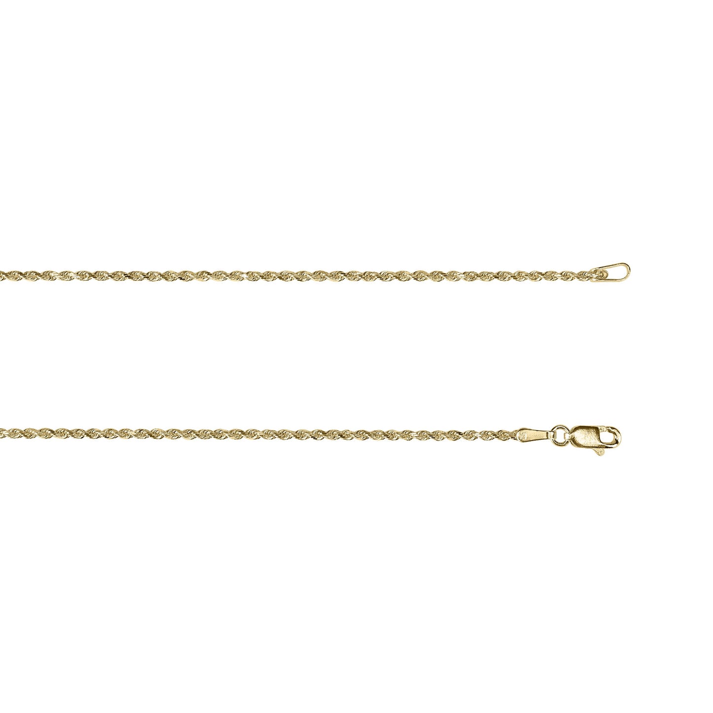 Kelly Herd 1.5mm Rope Chain - 14K Gold