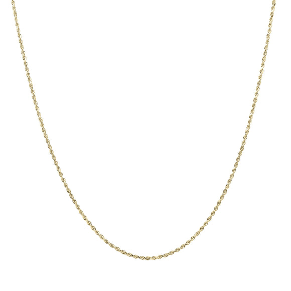 Kelly Herd 1.5mm Rope Chain - 14K Gold