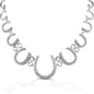 Kelly Herd Multi Horseshoe Necklace - Sterling Silver