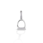 Kelly Herd Large English Stirrup Pendant - 14K White Gold
