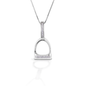 Kelly Herd Large English Stirrup Necklace - Sterling Silver
