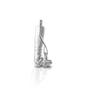 Kelly Herd Large Tall Boot & Stirrup Pendant - 14K White Gold