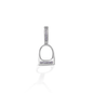 Kelly Herd Small English Stirrup Pendant - 14K White Gold