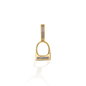 Kelly Herd Small English Stirrup Pendant - 14K Yellow Gold