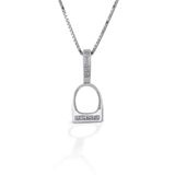 Kelly Herd Small English Stirrup Necklace - Sterling Silver