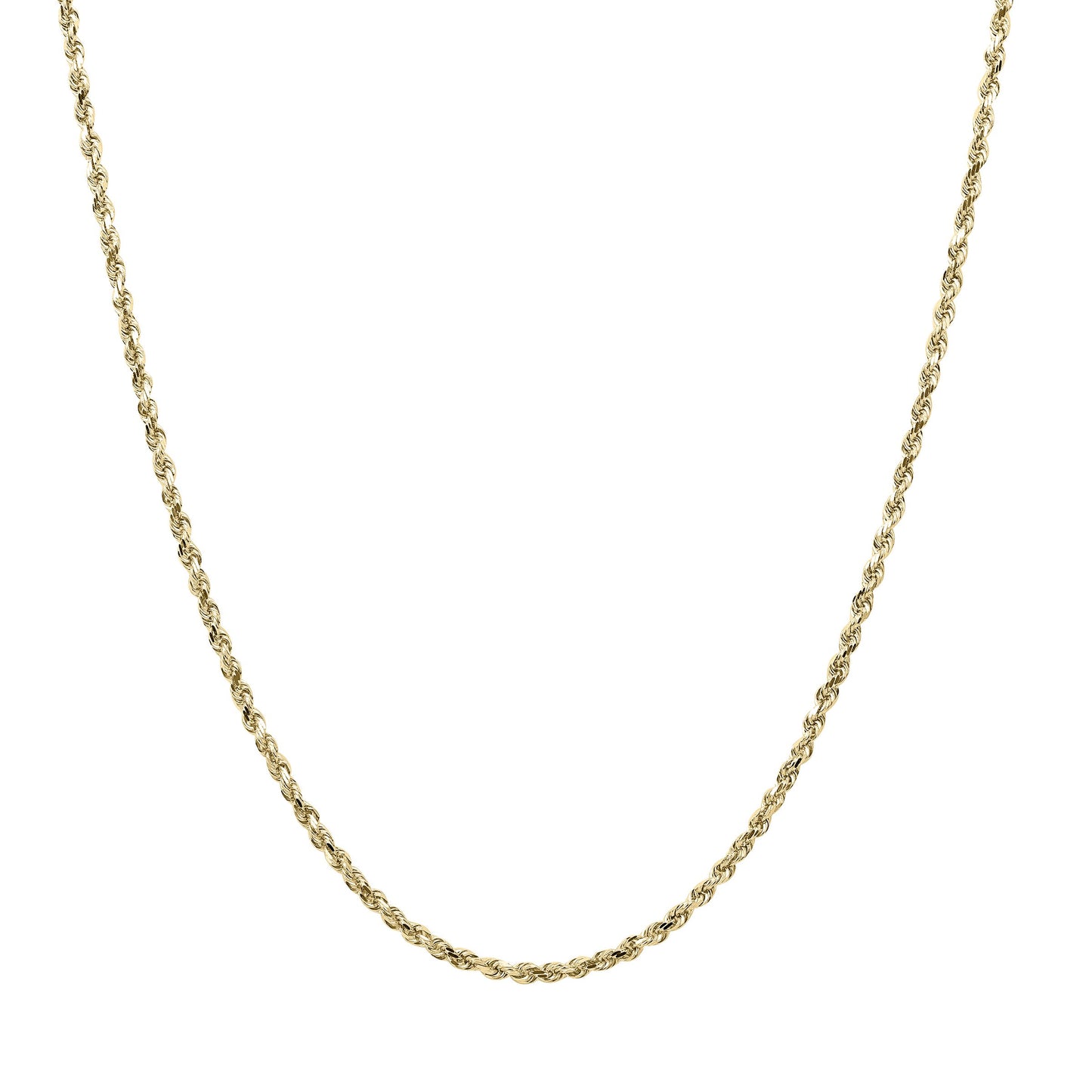 Kelly Herd 2.4mm Rope Chain - 14K Gold
