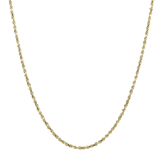Kelly Herd 2.4mm Rope Chain - 14K Gold