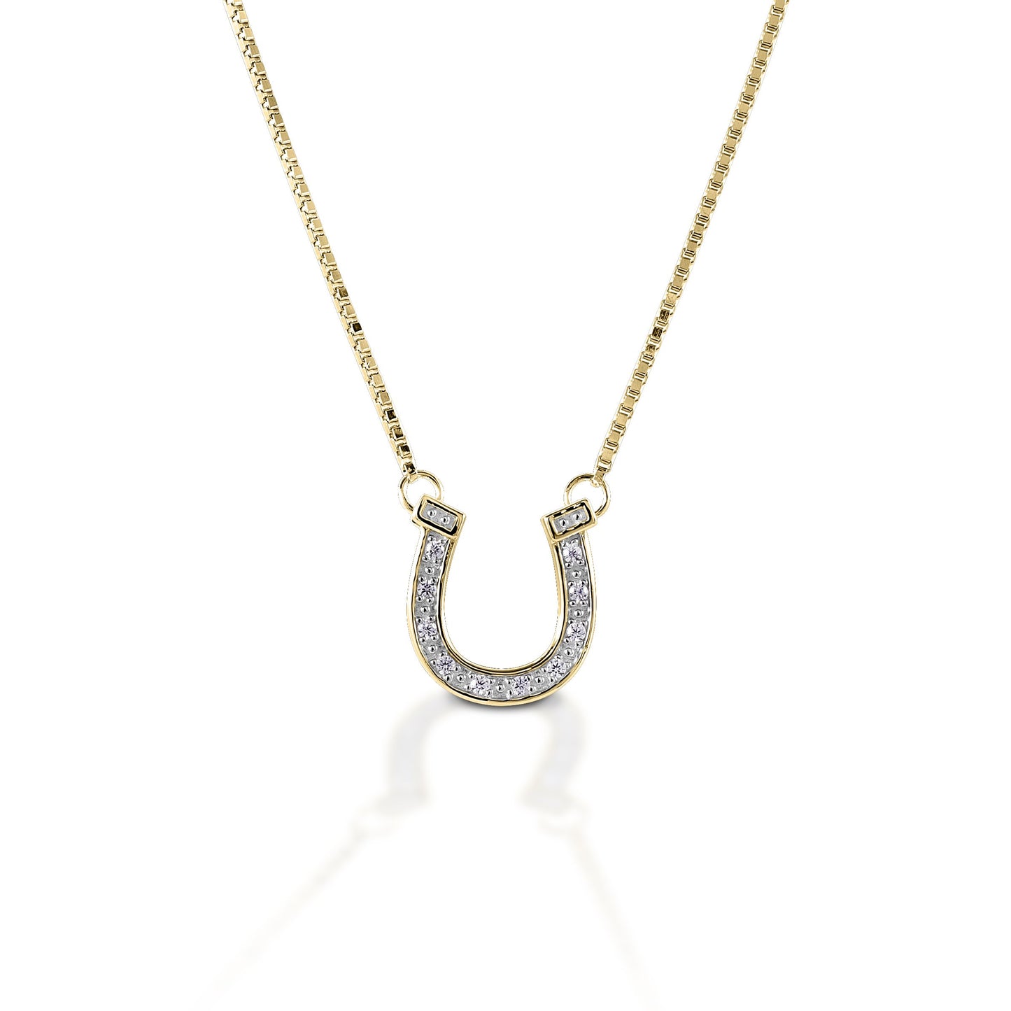 Kelly Herd PavÃƒÂ© Horseshoe Necklace - 14K Yellow Gold