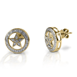 Kelly Herd Small Star Earrings - 14k Gold