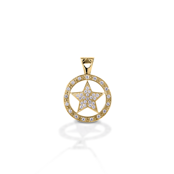 Kelly Herd Large Star Pendant - 14K Yellow Gold