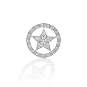 Kelly Herd Large Star Tie Tack - Sterling Silver