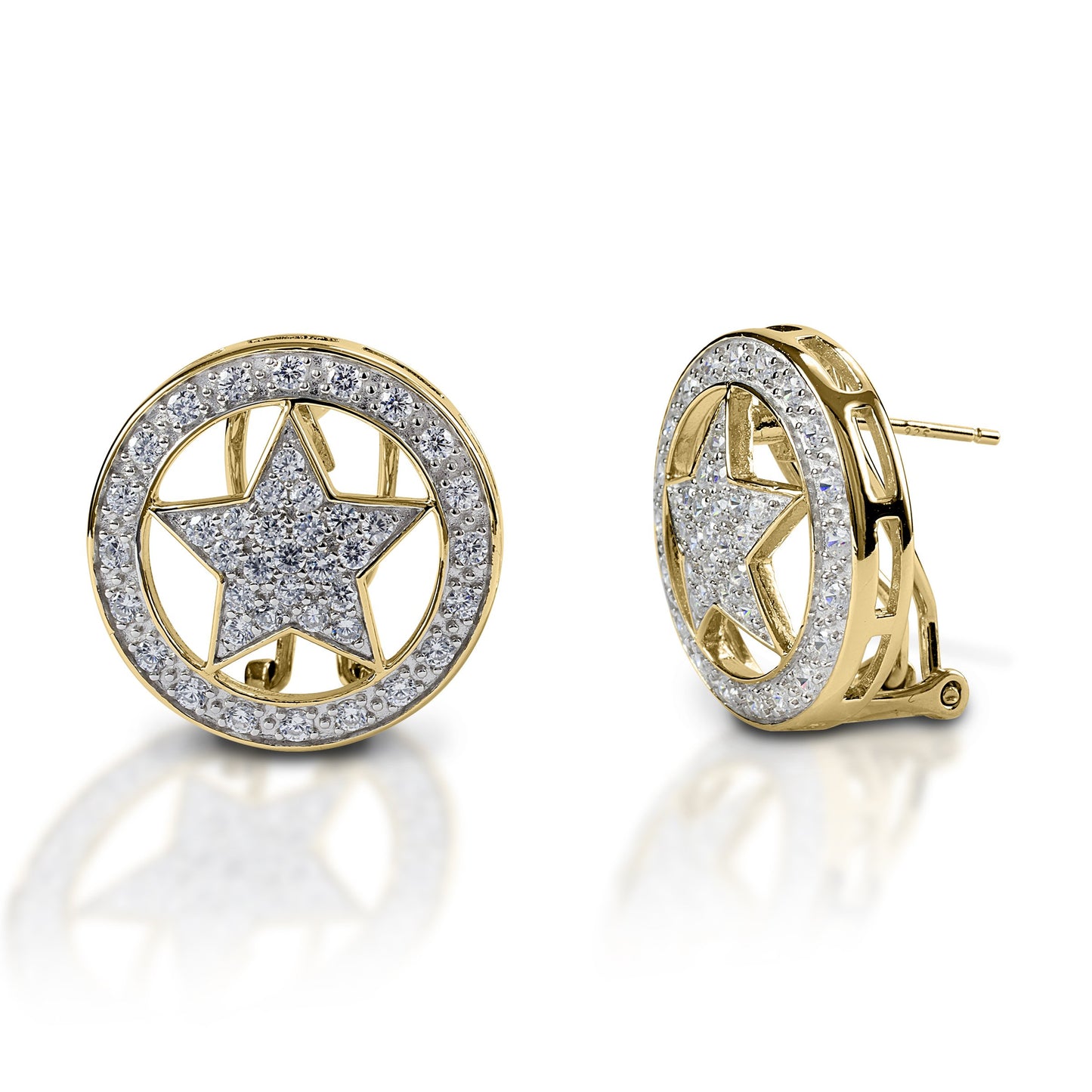 Kelly Herd Large Star Earrings - 14k Gold
