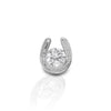 Kelly Herd Horseshoe Stud Tie Tack - Sterling Silver