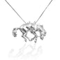 Kelly Herd Bucking Saddle Bronc Pendant - Sterling Silver
