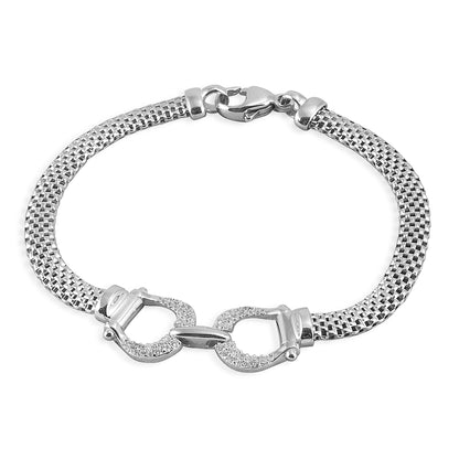 Kelly Herd Bit Bracelet - Sterling Silver