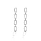 Kelly Herd 4 Link Paper Clip Earrings - Sterling Silver