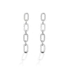 Kelly Herd 4 Link Paper Clip Earrings - Sterling Silver