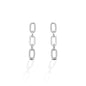 Kelly Herd 3 Link Paper Clip Earrings - Sterling Silver