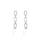 Kelly Herd 3 Link Paper Clip Earrings - Sterling Silver