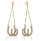 Kelly Herd Double Horseshoe Earrings - 14k Gold