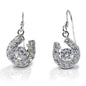 Kelly Herd Dancing Stone Horseshoe Dangle Earrings - Sterling Silver