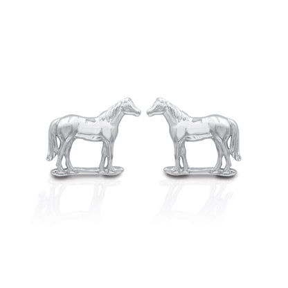 Kelly Herd Halter Horse Earrings - Sterling Silver