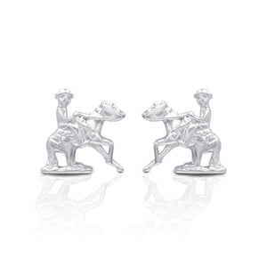 Kelly Herd Reining Horse Earrings - Sterling Silver