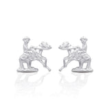 Kelly Herd Reining Horse Earrings - Sterling Silver