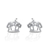 Kelly Herd Trail Horse Earrings - Sterling Silver