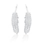 Kelly Herd Shimmering Feather Dangle Earrings - Sterling Silver