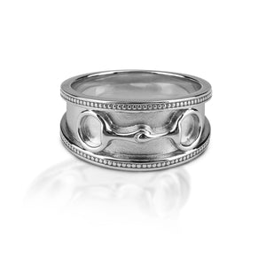 Kelly Herd Wide Band Eggbutt Bit - Sterling Silver