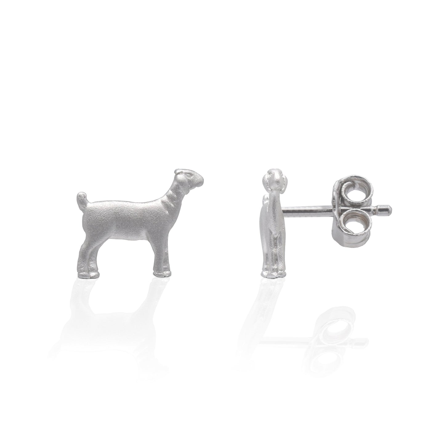 Kelly Herd Lamb Earrings - Sterling Silver