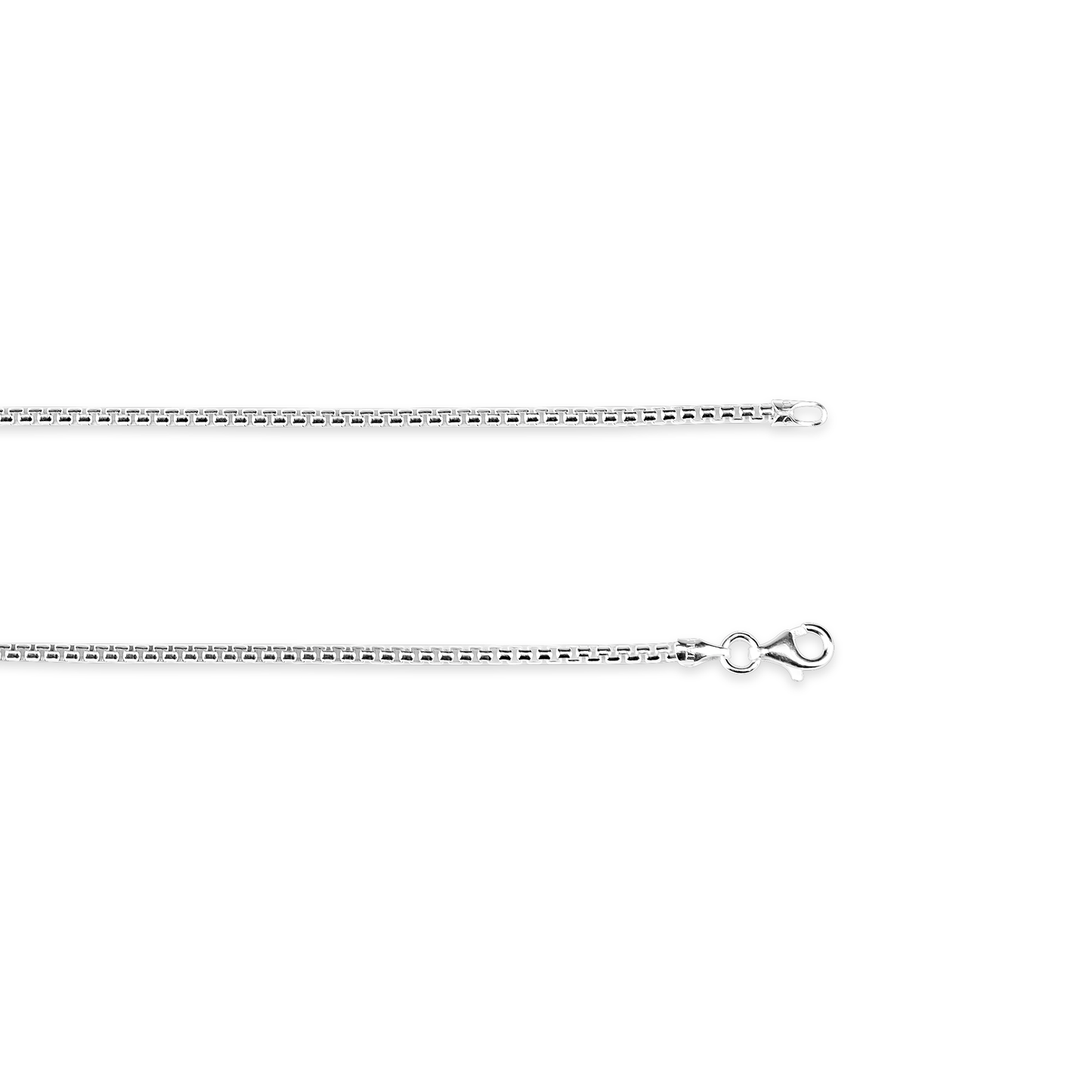 Kelly Herd 2.0MM Mirror Box Chain - Sterling Silver