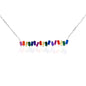Kelly Herd Multi-Color Bar Necklace - Sterling Silver