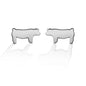 Kelly Herd Pig Silhouette Earring - Sterling Silver