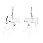 Kelly Herd Pig Hook Silhouette Earrings - Sterling Silver