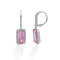 Kelly Herd Pink Halo Earring - Sterling Silver