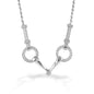 Kelly Herd Snaffle Bit Necklace - 14K White Gold