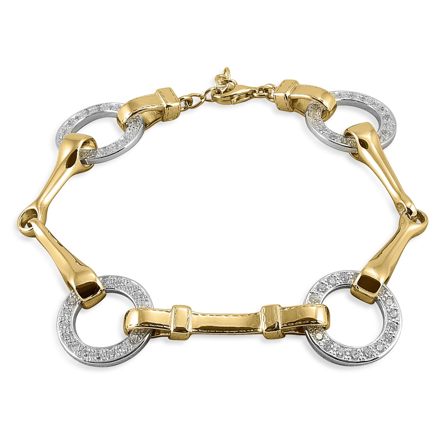 Kelly Herd Snaffle Bit Bracelet - 14k Gold