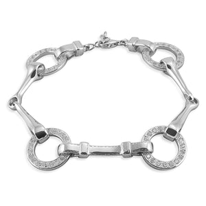 Kelly Herd Snaffle Bit Bracelet - Sterling Silver