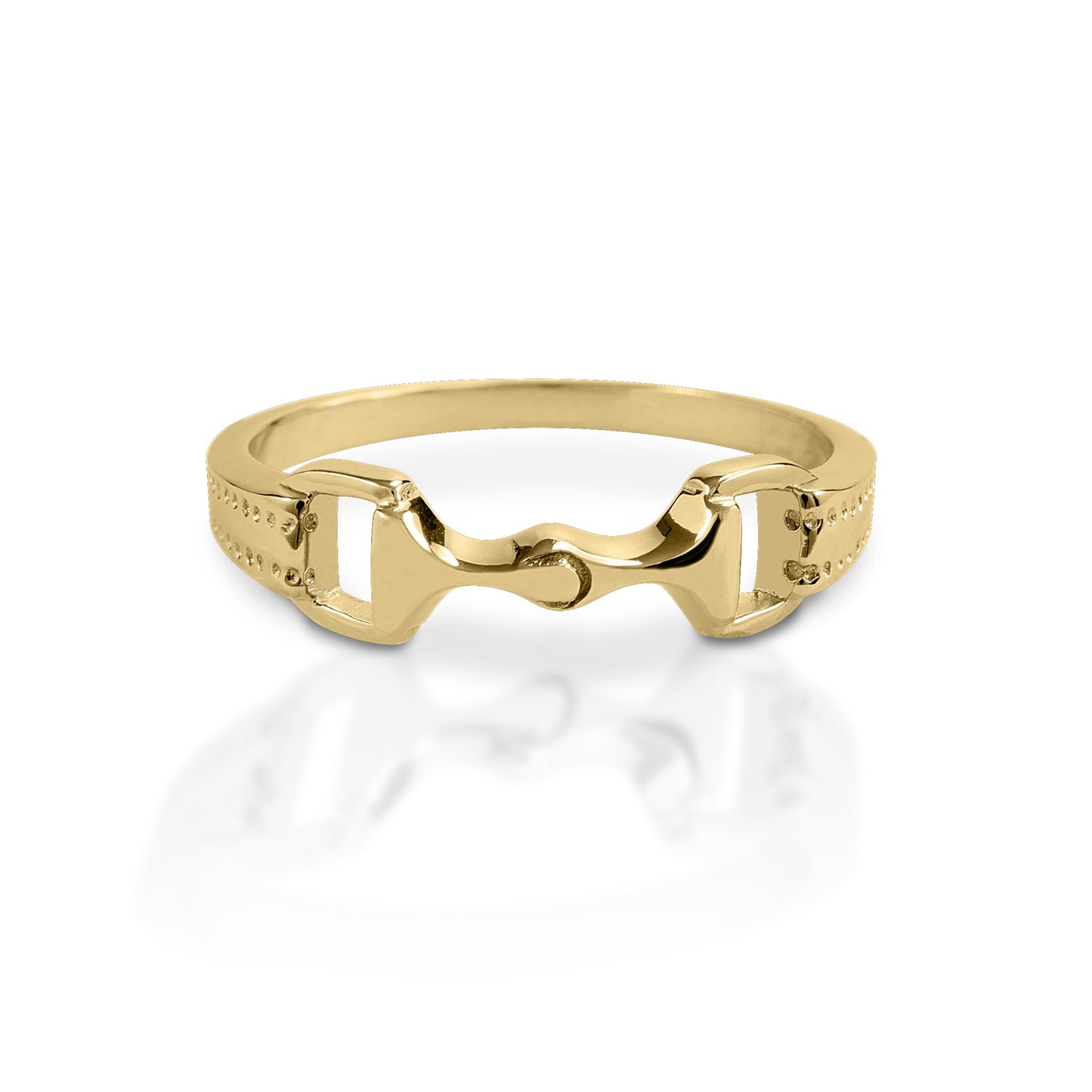 Kelly Herd 6mm Bit Ring - 14k Gold