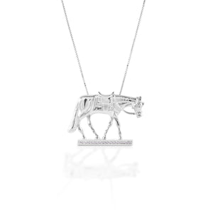 Kelly Herd English Pleasure Horse Pendant - Sterling Silver