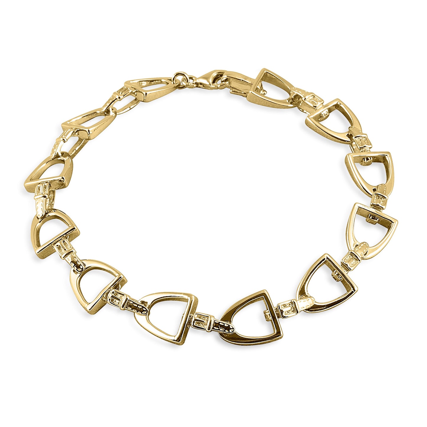 Kelly Herd Small English Stirrup Bracelet - 14k Gold