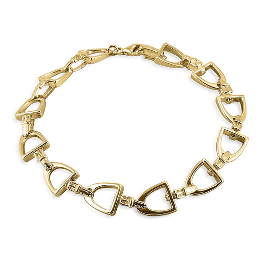 Kelly Herd Small English Stirrup Bracelet - 14k Gold