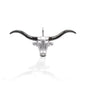 Kelly Herd Large Longhorn Pendant - 14K White Gold