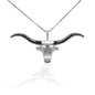 Kelly Herd Large Longhorn Necklace - Sterling Silver