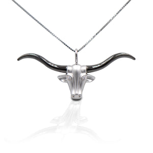 Kelly Herd Large Longhorn Necklace - Sterling Silver