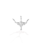 Kelly Herd Small Longhorn Pendant - 14K White Gold